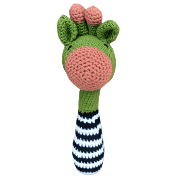 Green Giraffe Rattle